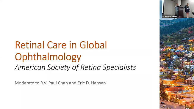 Retinal Care in Global Ophthalmology